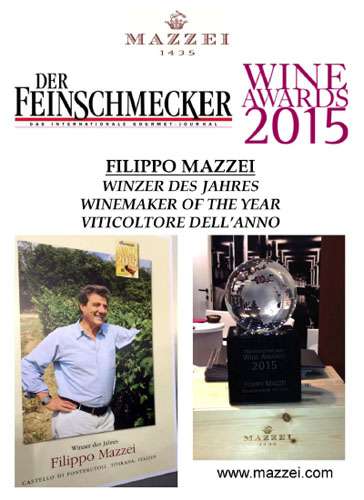 Wine Awards 2015. Filippo Mazzei. Winemaker of the year 